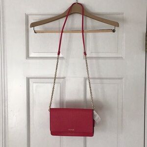 Coach pink Chain Strap Crossbody Bag, NEW